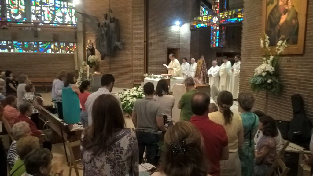 Imagen de una celebración en la Parroquia de San Gerardo en Madrid.