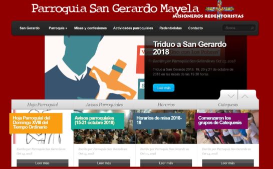 Bienvenido a la nueva web de la Parroquia de San Gerardo.