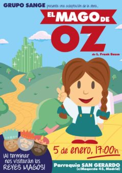 Teatro infantil 'El Mago de Oz', el 5 de enero en la Parroquia de San Gerardo