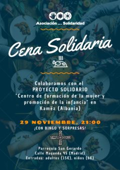 Cartel Cena Solidaria 2019