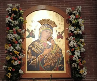 Icono de la Virgen del Perpetuo Socorro en nuestra parroquia