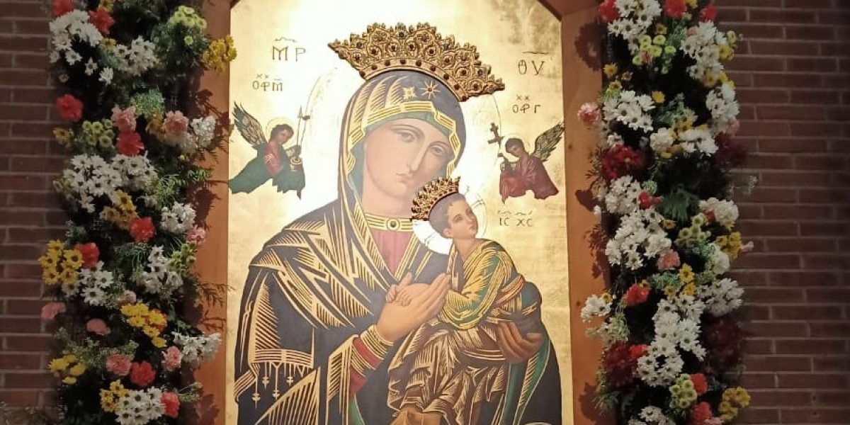 Icono de la Virgen del Perpetuo Socorro en nuestra parroquia